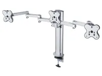 ErgoFount BTFS-303TC- Настольное крепление для 3 мониторов диагональю до 24'' (1х3), два из которых на шарнирных вылетах, зажим типа C, макс. нагрузка 36 кг