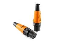 PROCAST cable BP-XLR/Female - Балансный разъем для фиксированной инсталляции - гнездо под пайку, 3 контакта, пластиковый корпус, цвет оранжевый
