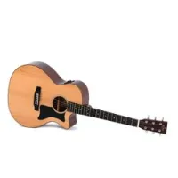 Sigma guitars gmc-1e  электроакустическая гитара гранд аудиториум верхняя дека массив ситхинской ели