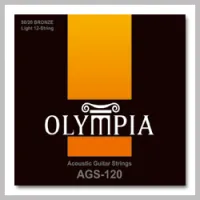 Olympia AGS120 струны для 12-струнной акустической гитары, бронза 80/20, калибр (10/10 - 14/14 - 23/08 - 30/12 - 39/-18 - 47/27)