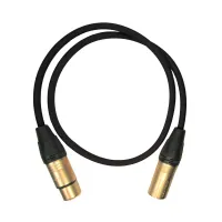 XLR3FR-XLR3M (black) 0,5 метра кабель (черный) GS-PRO