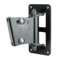 K&M 24471-000-55  настенный держатель для ас, угол наклона 0°-30°, поворот 90°, черный