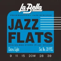 20PXL Комплект струн для электрогитары Плоская оплетка 009-039 La Bella