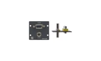 Модули-вставки Kramer Electronics [WXA-2P(G)] для VGA (розетка-розетка) и стерео аудио (3,5-мм розетка-розетка). Цвет серый.