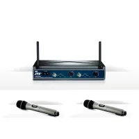 JTS US-8216D/MH-8016i Радиосистема UHF двухканальная: ресивер, 2 микрофона ручных; 502-960МГц