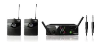 AKG WMS40 Mini2 Instrumental Set BD US45A/C (660.700and662.300) радиосистема с 2-мя поясными передатчиками + гитарные шнуры