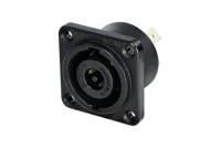 Neutrik nlt8mpxx-bag панельный разъем speakon male 8-контактный, металлический черненый корпус