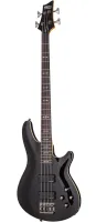 SCHECTER OMEN-4 BLK - бас-гитара, 24 лада (X Jumbo). Корпус: липа. Гриф: клен (крепление к корпусу на 6-ти винтах). Накладка грифа: палисандр. Звукосниматели: Schecter Diamond Plus. Регуляторы: Master Vol/Master Blend/Активный 2-х полосный эквалайзер. Цве
