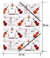 Папка на резинке А4 СКРИПКА
