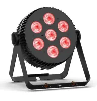 STAGE4 Q-PAR LC-7 Прожектор типа PAR / 7x20 Вт / RGBALC / 3490 Лм / 12051 Кд / 28° (54°) / от 78 Ra и более / 1800-10000К/ 482 Лк@5м / 8 бит / RDM / IP20 / Активная С.О. / 2 кг / до 5м
