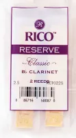 RCT0225 Reserve Classic Трости для кларнета Bb, размер 2.5, 2шт., Rico