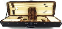 Violin case Artemis DVC-4-1 - Rectangular ultra-dense foam hard case for 4/4 violin with nylon exterior, 2 bow compartment and hygrometer. Weight 1.85 kg