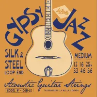 GJM-LE Gypsy Jazz Silk and Steel Medium Комплект струн для акустической гитары 12-56 LaBella