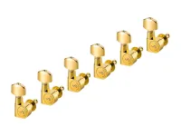 10030520.01.36 M6 Pin Комплект одиночной колковой механики, 6 левых, маленькие, золото, Schaller