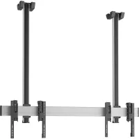 Vogels C1215 Silver- Потолочное крепление для видеостены 1х2 из дисплеев диагональю 42–55'', длина штанги 1500 мм, макс. нагрузка 160 кг
