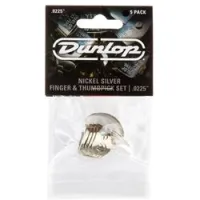 Dunlop 33p0225 nickel silver fingerpick 5pack  когти, толщина 0.225 мм, 5 шт.