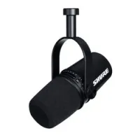 Shure mv7-k. цифровой кардиоидный динамический микрофон shure motiv с большой диафрагмой, чёрный