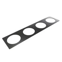 FORMING FUNCTION 9003000309- Металлическая рамка для 4 встраиваемых розеток серии Powerdot, черная