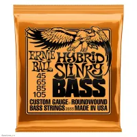 ERNIE BALL 2833 Nickel Wound Slinky Hybrid 45-105 - Струны для бас-гитары