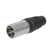 Seetronic SCHM3 Разъем cannon кабельный 1шт., папа 3-х контактный, для кабеля диметром: 3,5-9мм., корпус: нержавеющая сталь, покрытие контактов: золото, цвет: серебро,