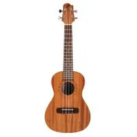 Pearl River UL20E-C Укулеле концерт, верхняя дека махагони, нижняя дека и обечайка: махагони, гриф: окуме, накладка грифа и нижний порожек: лаурель, колки: хромированное покрытие, цвет натуральный, матовая, в комплекте: чехол 10мм