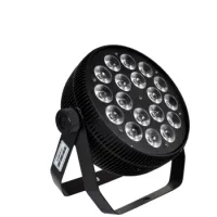 Led Par Slim 18-18 RGBWA UV
                Прожектор Led Par Slim 18-18 RGBWA UV
Прожектор Led Par Slim, источник света: 18 LEDs по 18 вт. Электронный диммер 0-100%. Строб. Угол раскрытия луча 30°. Управление: DMX512 6/10 каналов, автоматический режим, m