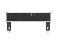 ABL 2A20F2A4- Настольная розеточная станция серии Flexi с 2 розетками, 1xUSB-A, 1xUSB-C и 1 слотом для IMP, черная с серебристым (2A200204)