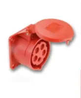 PCE Розетка встраиваемая 32А/400V/3P+N+E/IP44, фланец 70x70 325-6