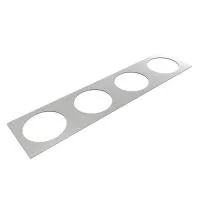 FORMING FUNCTION 9003000302- Металлическая рамка для 4 встраиваемых розеток серии Powerdot, серебристая