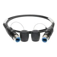 KLOTZ F2US33A003 оптоволоконный кабель, 2 волокна(OS2), разъёмы OpticalCon, оболочка PUR, дл. 3 м