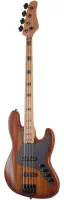 SCHECTER J-4 EXOTIC FVSB - бас-гитара. Материал корпуса: Болотный ясень.Верхняя дека: Зебравуд.Материал грифа: обожженный клен / армированные стержни из углеродного волокна.Накладка грифа: обожженный клен.Лады: 21 узкие X-Jumbo.Бриджевый звукосниматель: E