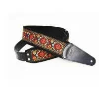 FIDEL FL22002E орнамент красный / чёрный - Ремень для гитары