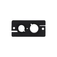 Заглушка Kramer Electronics [WCP-21(B)] два (2) отверстия для кабелей диаметром до 12,5 мм и 9 мм, одинарного типоразмера для стенной панели. Цвет черный