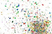 SFAT CONFETTI LUX MULTICOLOR -10 kg разноцветное конфетти серии КАРНАВАЛ, без огнезащитной пропитки пакет 10 кг