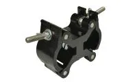 ИМЛАЙТ H5-S-50-BLACK (ver. 2S) Алюминиевый сдвоеный поворотный хомут шириной 50мм на трубу d40-50мм. Допустимая нагрузка 250кг. Цвет - Черный.