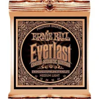 Ernie Ball 2546 струны для акуст.гитары Everlast Coated Phosphor Bronze Medium Light (12-16-24w-32-44-54) фосфорная бронза с нанонапылением