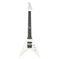 Solar Guitars V1.7 Vinter  7-струнная электрогитара, форма V, FishmanFluence, Evertune, чехол, белый