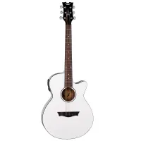 DEAN AX PE CWH - электроакустическая гитара с вырезом, цвет белый