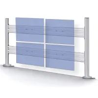 Kondator 436-FX100- Профиль Conceptum F-Profile 1000 мм, макс. нагрузка 25 кг на метр, серебристый