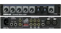 Shure SCM262E - Cтерео микшер, Входы микрофонные 1хXLR, 1хXLR/TRS, 3 стерео пары. Режим Ducking для каждого из микрофонных входов. Фантомное питание 12В. Выход балансный стерео 2xTRS MIC/LINE, небалансный стерео 2xRCA