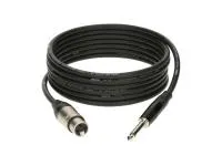 KLOTZ M1FP1K0100 готовый микрофонный кабель на основе кабеля MY206, металлические разъемы XLR (мама) - Mono Jack, длина 1 метр