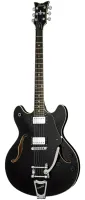 Schecter VINTAGE CORSAIR W/BIGSBY BLK Гитара электрическая шестиструнная