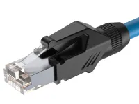ROXTONE RJ45C5E-PH-BK Ethernet Разъем RJ45(часть A)  CAT5e, 150 МГц, макс. AWG26, металлический зажим, с удобным держателем сердечника провода (деталь B), с нейлоновым защитным корпусом (деталь C) со специальной системой зажима кабеля, подходит для макс.
