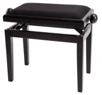 GEWA Piano Bench Deluxe Black Matt банкетка черная матовая прямые ножки верх черный