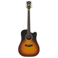 D'angelico excel bowery vintage sunset  электроакустическая гитара, дредноут, чехол, цвет санберст
