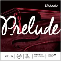 D`addario j1010 1/2m  комплект струн для виолончели 1/2 prelude, medium tension