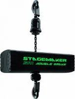 VERLINDE STAGEMAKER (SR1 252 m1 A D8+) Лебедка 250 кг<br> 4м/мин<br> 1 цепь ВП 20м, 400В BGV-D8+ таль цепная 160 кг<br> 4 м/мин<br> 1-цепь<br> прямое управление 400V<br> стационарный / самоподъемный режим работы<br> грузовая цепь 4х11 мм (черная) с вертлю
