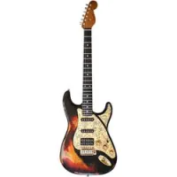 Paoletti stratospheric loft hss heavy black  электрогитара, stratocaster hss, цвет черный, кейс