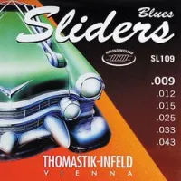 Thomastik SL109  струны для электрогитары, Sliders Blues, 9-43, сталь