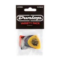 DUNLOP PVP101 Variety 12Pack набор из 6 видов популярных медиаторов тонкие/ средние, 12 шт. Ассорти